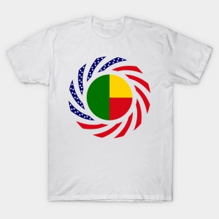 Beninese American Multinational Patriot Flag Series T-Shirt